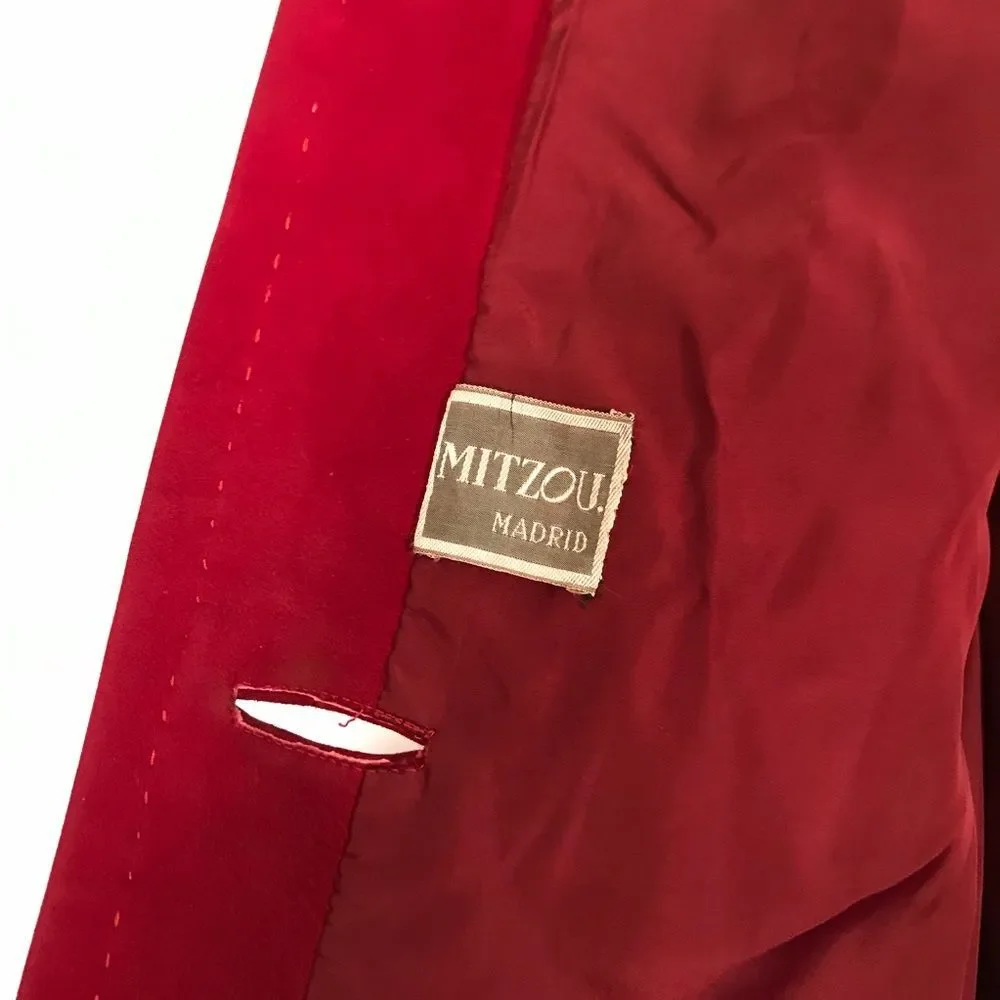 Vintage Vogue Mitzo Madrid Designer Leather Coat